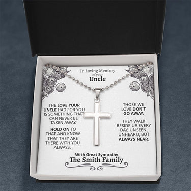 Memory of your Uncle Cross Necklace - Love You This Much